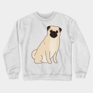 Cute Pug illustration Crewneck Sweatshirt